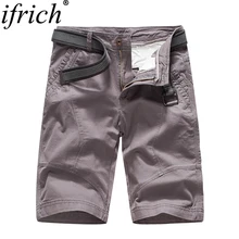 IFRICH мужские шорты Карго Лето Повседневные Шорты Masculino для мужчин бегунов общая военная Униформа короткие мотобрюки черный плюс размеры 38 треники