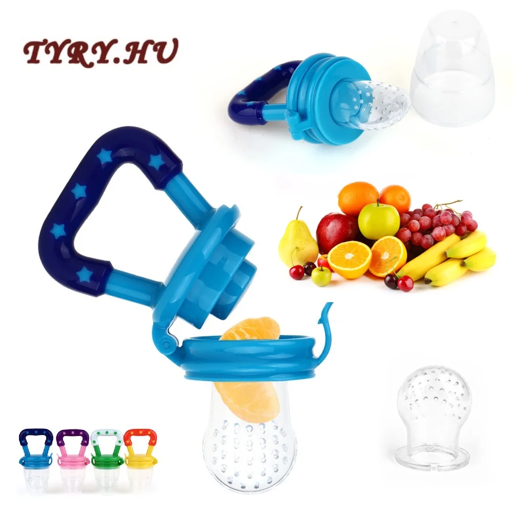 TYRY.HU 1PC Baby Teether Nipple Fruit Food Feeding Tool Silicona Pacifier Safety Feeder Bite BPA Free Silicone Teethers|Детские