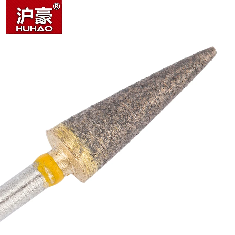 HUHAO 1pc Emery grinding head For Dremel rotary tools stone bit head for Cleaning pipes Grinding Dr
