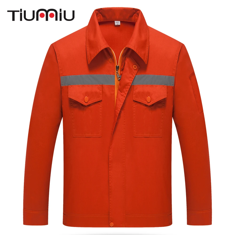 Новый оранжевый мастерской одежда с Resflectors унисекс летние длинные рукава Инженерная Униформа лоскутное безопасности куртка брюки