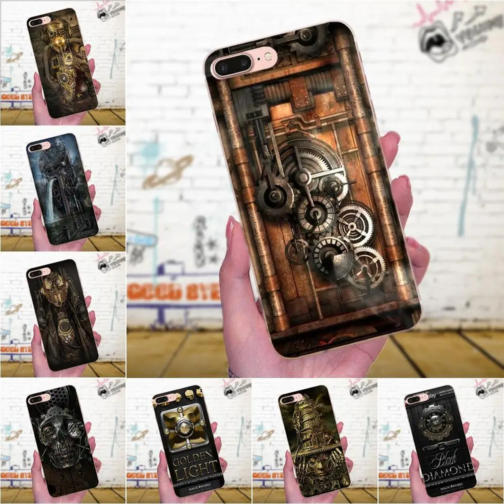 

Steampunk Camera Machine Soft Silicone TPU Transparent Custom Design For Xiaomi Redmi Note 2 3 3S 4 4A 4X 5 5A 6 6A Pro Plus