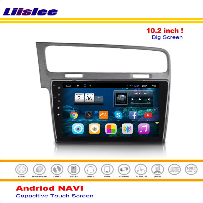 Clearance Liislee Car Android GPS Navigation System For Volkswagen VW Golf Mk7 2012~2016 Radio Stereo Audio Video Multimedia No DVD Player 1