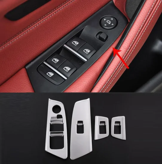 ABS хромированный автомобильный стеклоподъемник переключатель кнопка крышка Накладка авто запчасти для BMW новый 5 серия G30 2017 2018