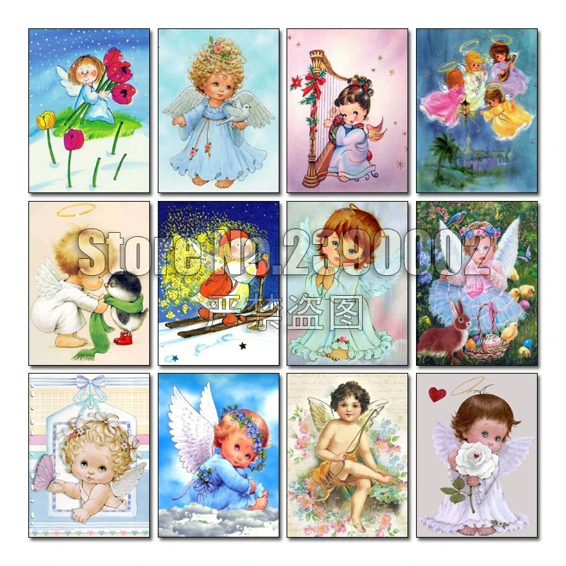 

5D DIY Diamond Painting Religious Angel Baby Kit Picture Rhinestone Sewing Home Decorative full DIY Diamond Embroidery angel