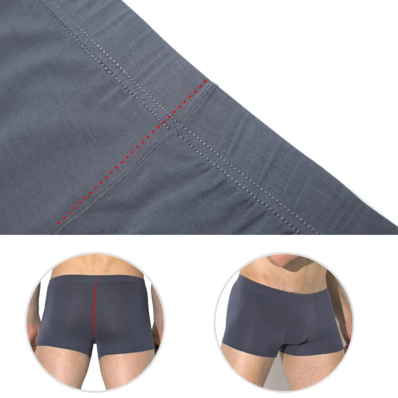 4 шт./компл. Роскошные боксер Мужское хлопковое нижнее белье Cueca Masculina дышащая средняя талия сплошной трусики Для мужчин плюс Размеры X3