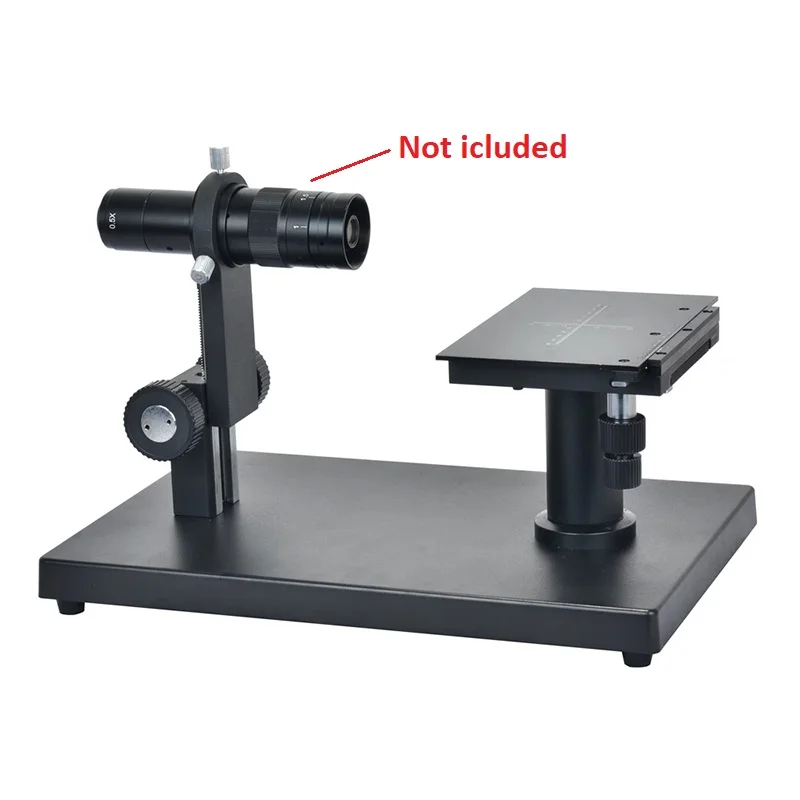  Horizontal Industrial Camera Precision Stage Adjustable Pole Large Base Horizontal Movement Stand f