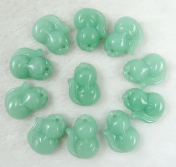 

Natural stone Turquoises Quartz crystal tiger eye Opal fox pendant for diy jewelry Making necklace Accessories 10Pcs