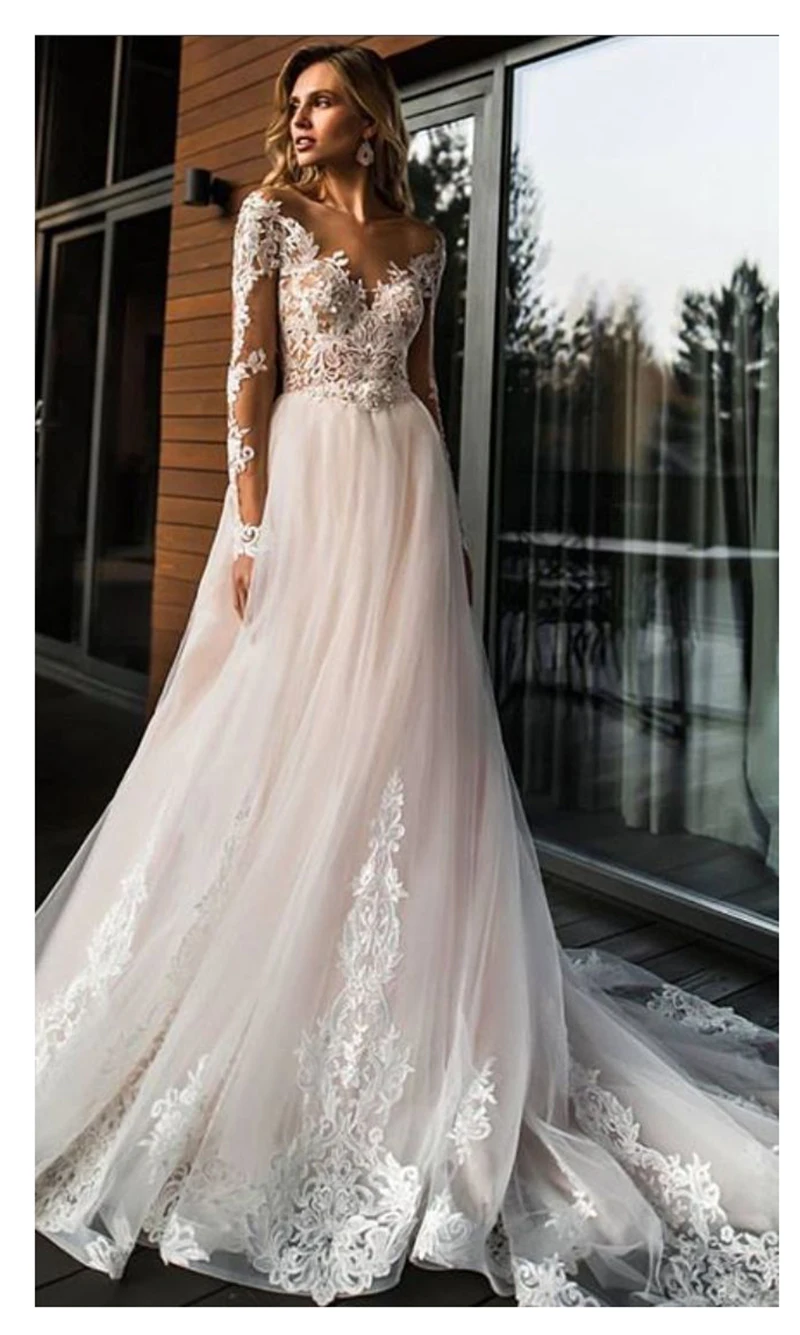 simple elegant lace wedding dresses