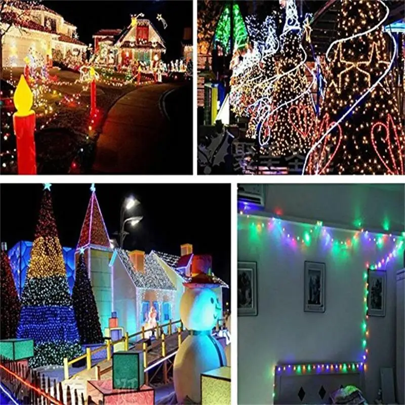 GBKOF Outdoor String Lights 10M 100 Leds Led Garland String Fairy Light 8 Mode Christmas Light Holiday Wedding Party Decoration GBKOF Outdoor String Lights 10M 100 Leds Led Garland String Fairy Light 8 Mode Christmas Light Holiday Wedding Party Decoration