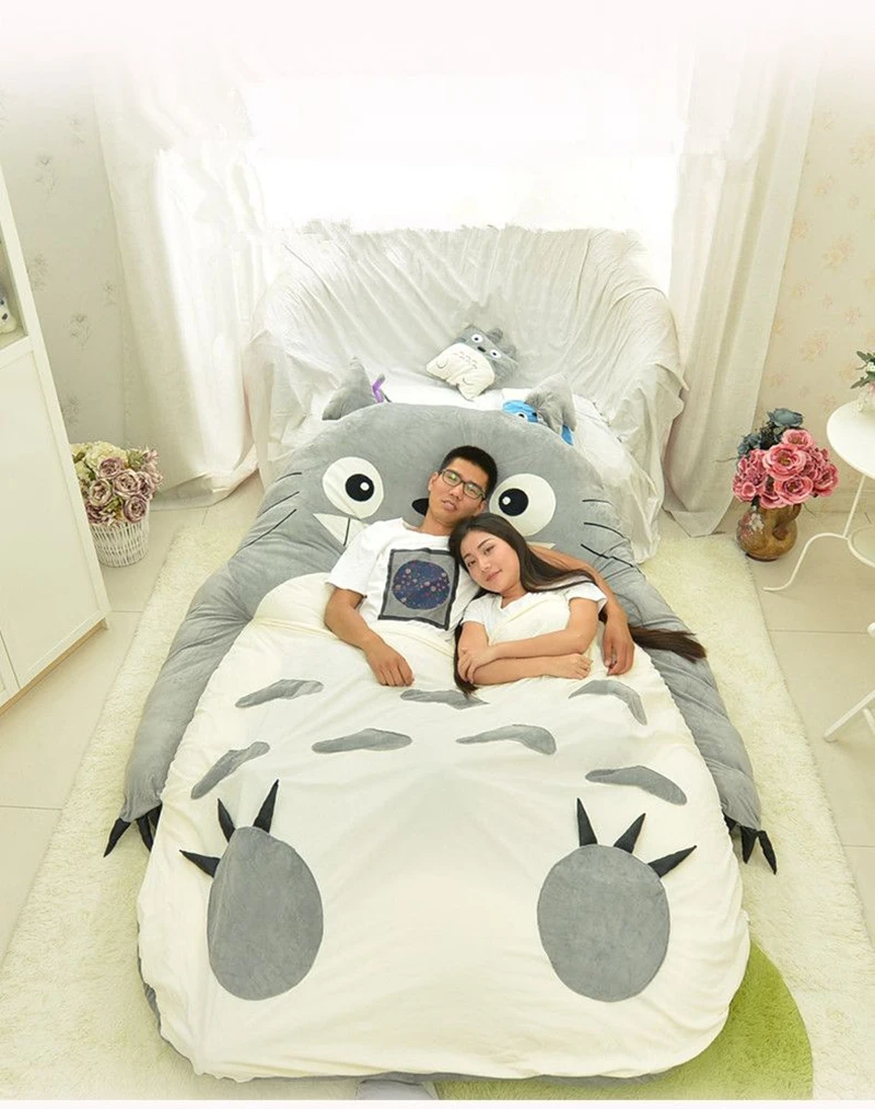 Dorimytrader quality pop anime totoro plush beanbag soft tatami sofa carpet mattress sleeping bag Christams gift decoration 5 sizes DY61851 (13)