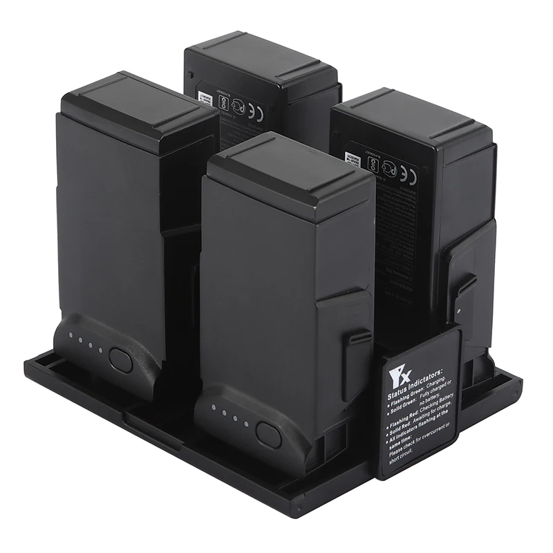 4 in 1 Folded Charger Hub housekeeper Battery Digital Display Smart  charger Support Original Charger Cable for DJI Mavic Air Drone Accessories 1 (11)
