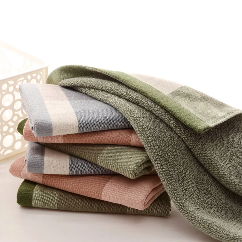 

Hand Face Towels Daily Use Home Textile Square Towels Bath Towel 35x35cm Baby Children Cotton Gauze Plaid Towel Kids Bibs