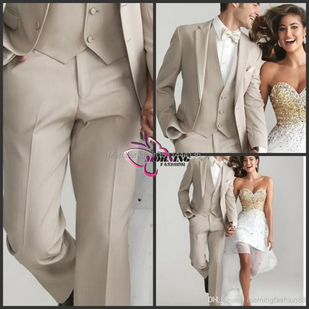 2014 Champagne tuxedo groom wedding suit groom wedding suits Luxury men