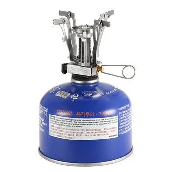 

TOMSHOO Mini Gas Stove Backpacking Canister Stove Burners Camping Outdoor Stove Cooking Foldable Hiking Butane Propane Furnace