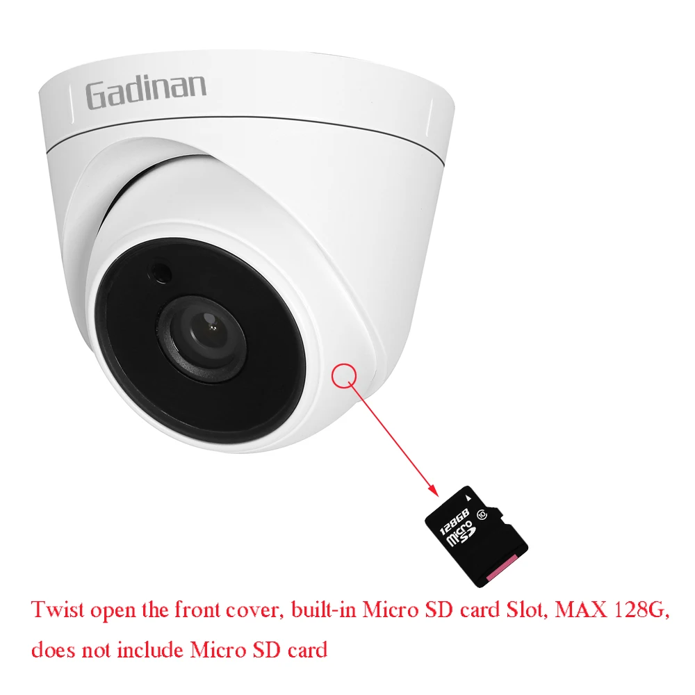 Мини камера видеонаблюдения GADINAN CamHi 1080P 960P Hi3518EV200 с функцией ночного видения и