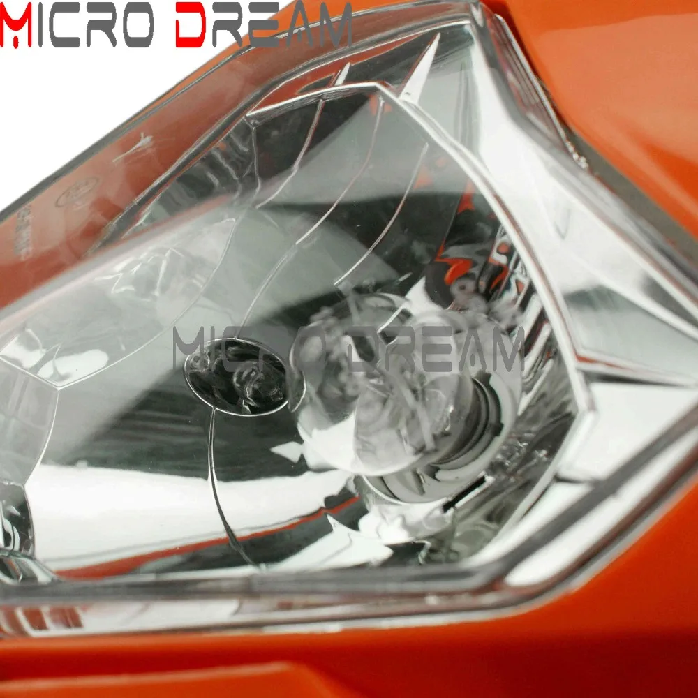 S2 12V Мотокросс Универсальный Галогеновый фар для 85 105 125 200 250 300 450 500 525 гоночный
