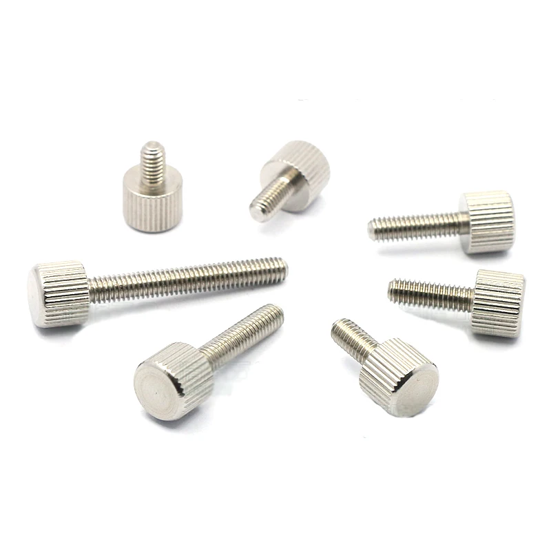 10pcs-Stainless-Steel-Screw-M2-M3-M4-M6-Knurled-Manual-Screws-Bolts-Adjust-bolt-GB835