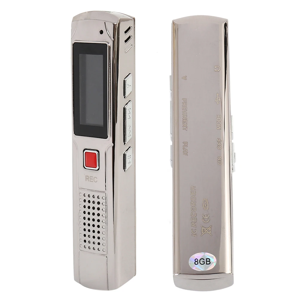 Mini Digital Voice Recorder 192kbps 140-hour Recording MP3 Playing Mini Voice Recorder