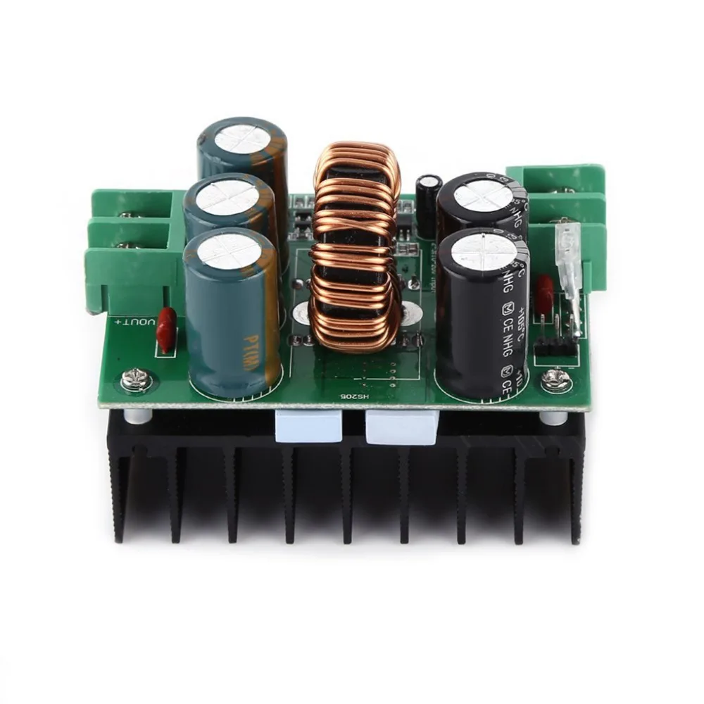Вольтметр 1200 Вт 20A DC преобразователь Повышающий Модуль питания в 10 60V OUT 12 80V
