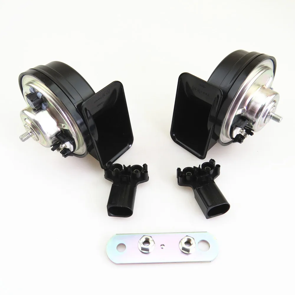 

COSTLYSEED Horns Speaker Snail Horn Air Horns High Low Vibro Tone For VW Passat B6 CC Rabbit Jetta Golf MK5 Octavia Seat Leon