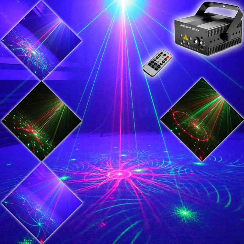 

ESHINY Mini R&G 5 Lens 96 Laser Pattern Projector Blue Led Club Party Bar DJ Holiday Disco Xmas Dance Lighting Stage Light N1T90