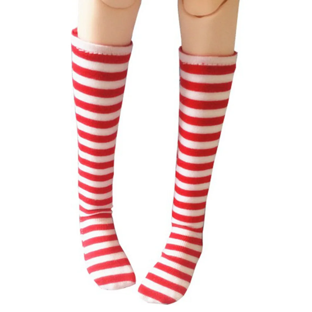 1/3 BJD Doll Trendy Cotton Striped Socks Stockings For BJD SD AS MSD YOSD Doll Garment Accessories Great costome accessory