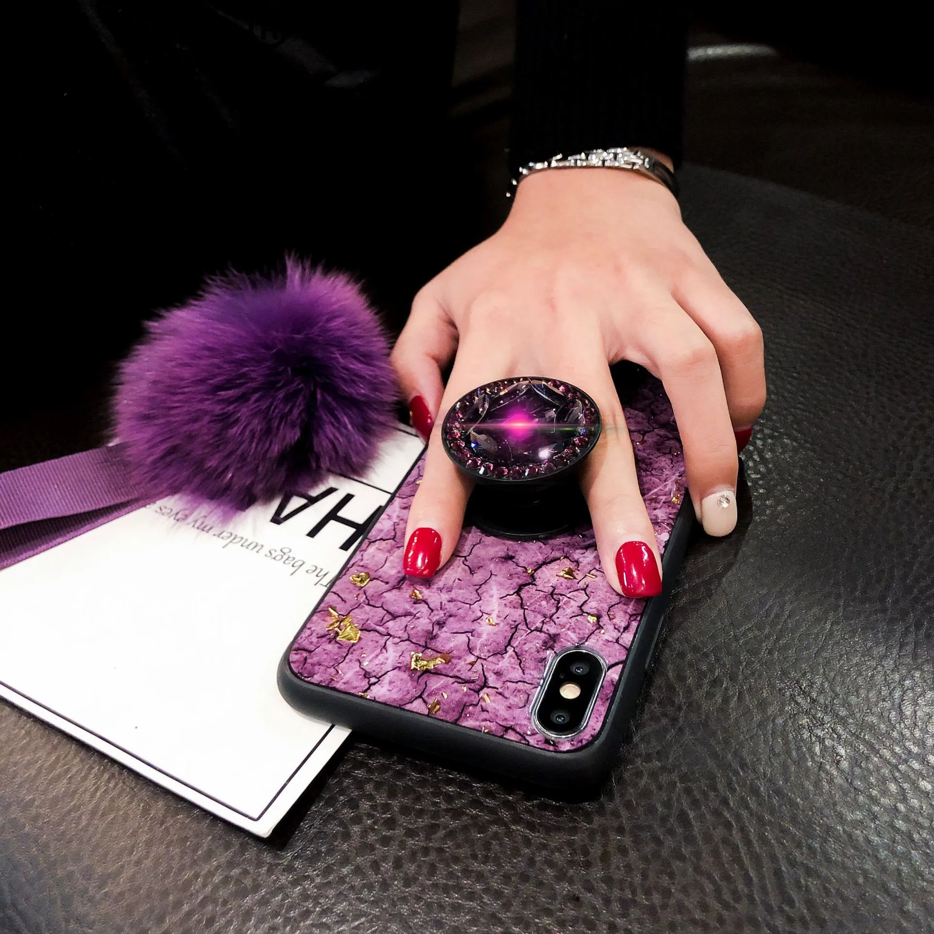 Горячая Мода эпоксидная Золотая фольга крышка для Oppo R17 R15 R11 R11S R9 R9S Plus Pro Чехол