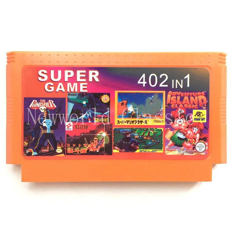 

402 in 1 for 60 PIN Cartridge Game Card For 8 Bit Game Player
