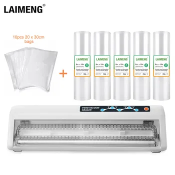 Laimeng Vacuum Compact Food Sealer Machine with Starter Bags & Roll Hose for Food Saver and Sous Vide Dry & Moist Food Mode S257 Laimeng Vacuum Compact Food Sealer Machine with Starter Bags & Roll Hose for Food Saver and Sous Vide Dry & Moist Food Mode S257