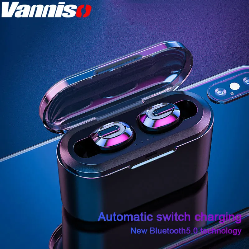 

Vanniso TWS Bluetooth Earphone In Ea Stereo Mini Wireless Headphones with Noise Cancelling Gaming Sport Handsfree Headset phone