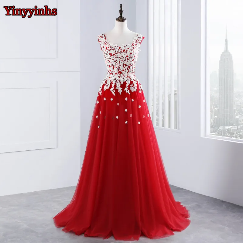 Yinyyinhs-2017-Lace-Appliques-Long-Evenin-Dresses-Vestido-De-Festa-ballkleider-Red-Backless-Beaded-Formal-Evening