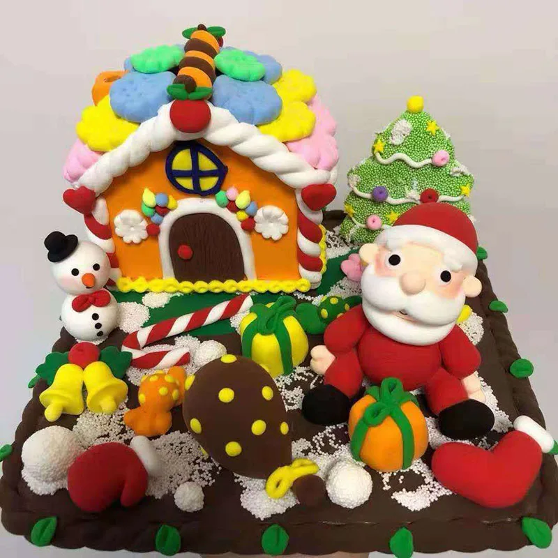 Hand Gum Play dough Fluffy Slime Super Light Clay Modeling Polymer Clay Sand Fidget Plasticine Rubber Mud Toys for Children