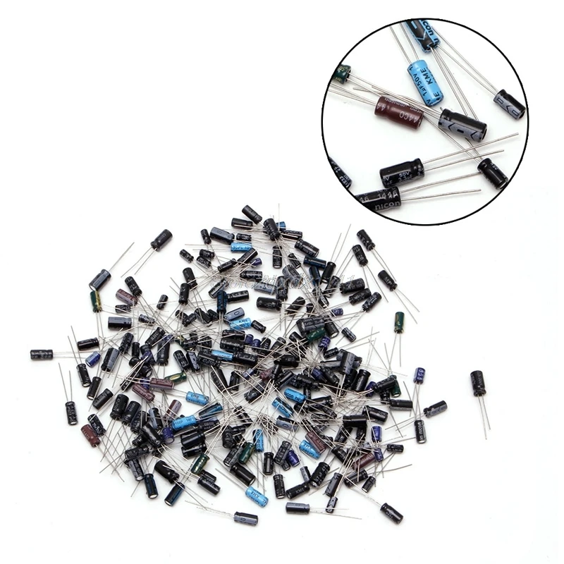 

210Pcs 25 Value 0.1uF~220uF Electrolytic Capacitors Assortment Kit Set Z09 Drop ship
