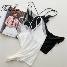 Стиль белый кружевной декоративный край спагетти нижнее белье сексуальный анти рубашка длинный жилет обернутый светильник