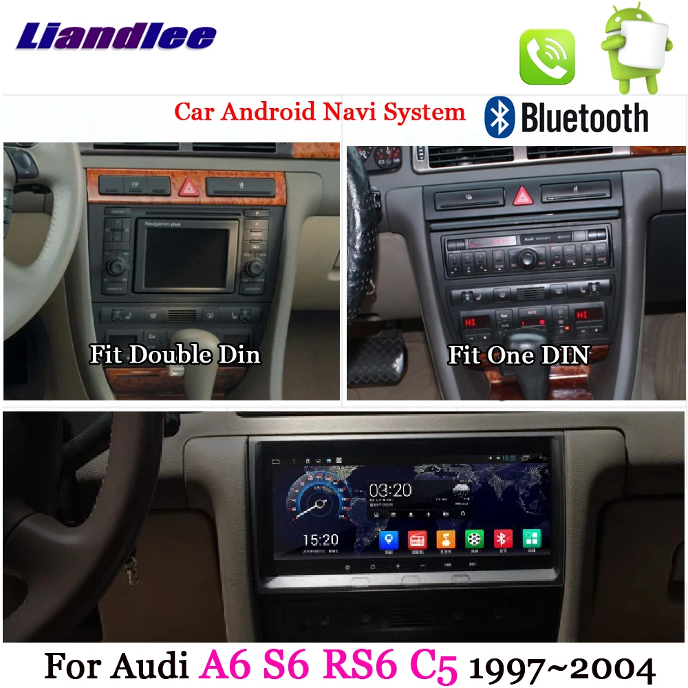 Discount Liandlee For Audi A6 S6 RS6 C5 MK5 1997~2006 Android System Radio Stereo Carplay Camera BT TV GPS Map Navi Navigation Multimedia 1