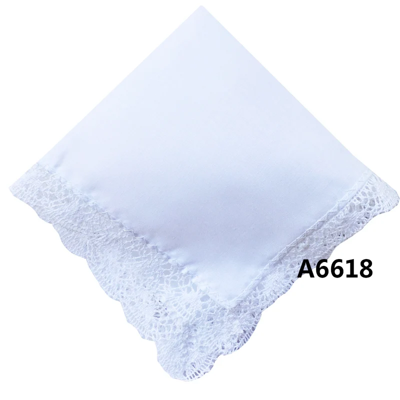 BAIYIXIN Hanky женские свадебные вязаные крючком кружевные носовые платки 60 s хлопчатобумажные носовые платки Размер 11," ДЮЖИНА ПАКЕТ