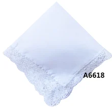 BAIYIXIN Hanky женские свадебные вязаные крючком кружевные носовые платки 60 s хлопчатобумажные носовые платки Размер 11," ДЮЖИНА ПАКЕТ