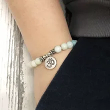 Благословение Будды Исцеление Кристалл Шарм передачи удачи жемчужный браслет чакра Йога вулканических из круглого натурального камня бусины браслеты для женщин