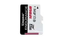 Kingston technology высокая выносливость, 128 ГБ, MicroSD, Class 10, UHS-I, 95 МБ/с./с, 45 МБ/с./с