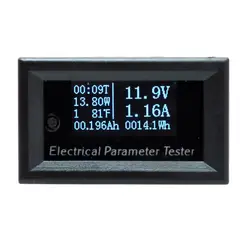 THGS 1 шт. 7в1 OLED Multifuction DC 100 в 10A Мини Цифровой тестер напряжения тока мощность энергии Ватт метр мультиметр Амперметр Vo