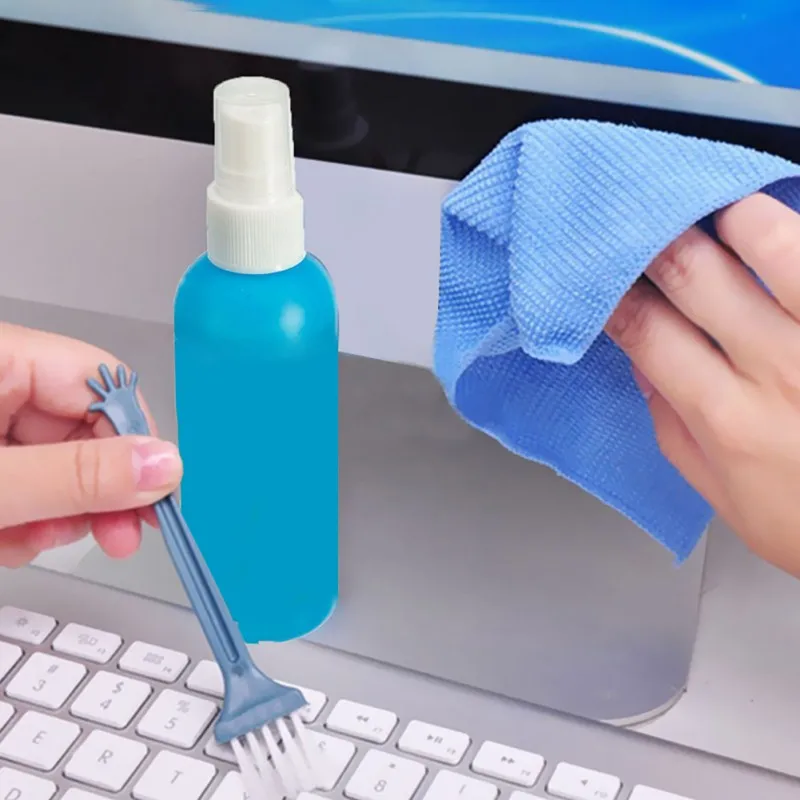 

BUBM Screen Cleaning Kit Cleaner Laptop Computer LCD LED Monitor TV Cleaner Plasma Screen Cleaning Cloth Brush Kits