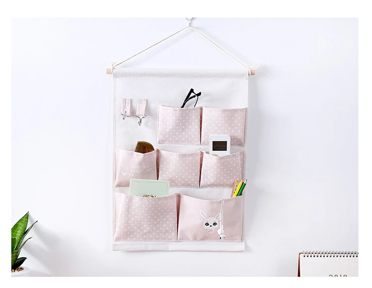 Free shipping Washable Over the Door Storage Bag Door Office Wall Book Notebook Textbook Magazine Hanging Bag (9)