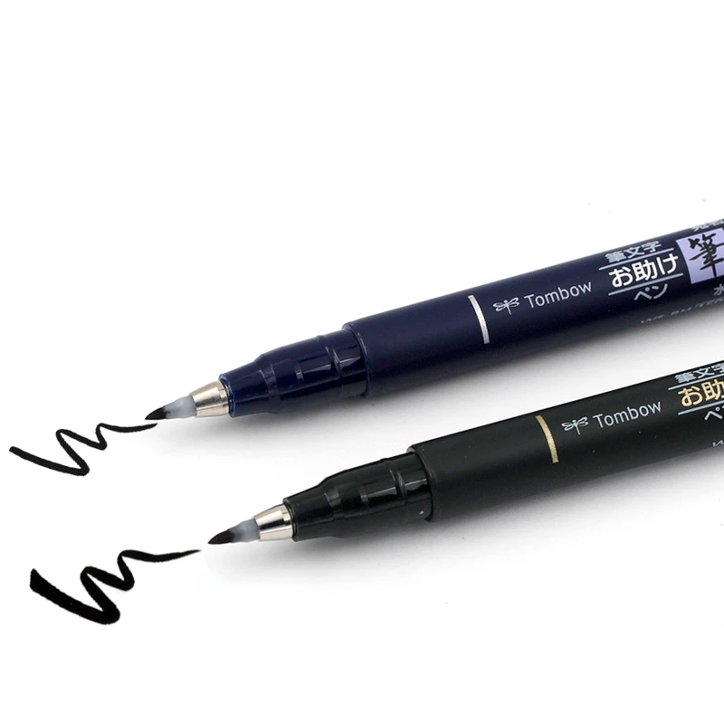 Tombow Fudenosuke Calligraphy Brush Pens - 2-Pack — Heart Craft Studio