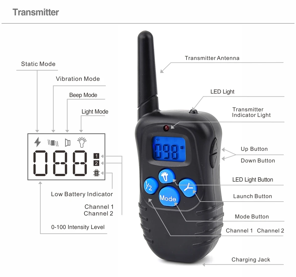 2nd Dog Electric Collar PET998DRB