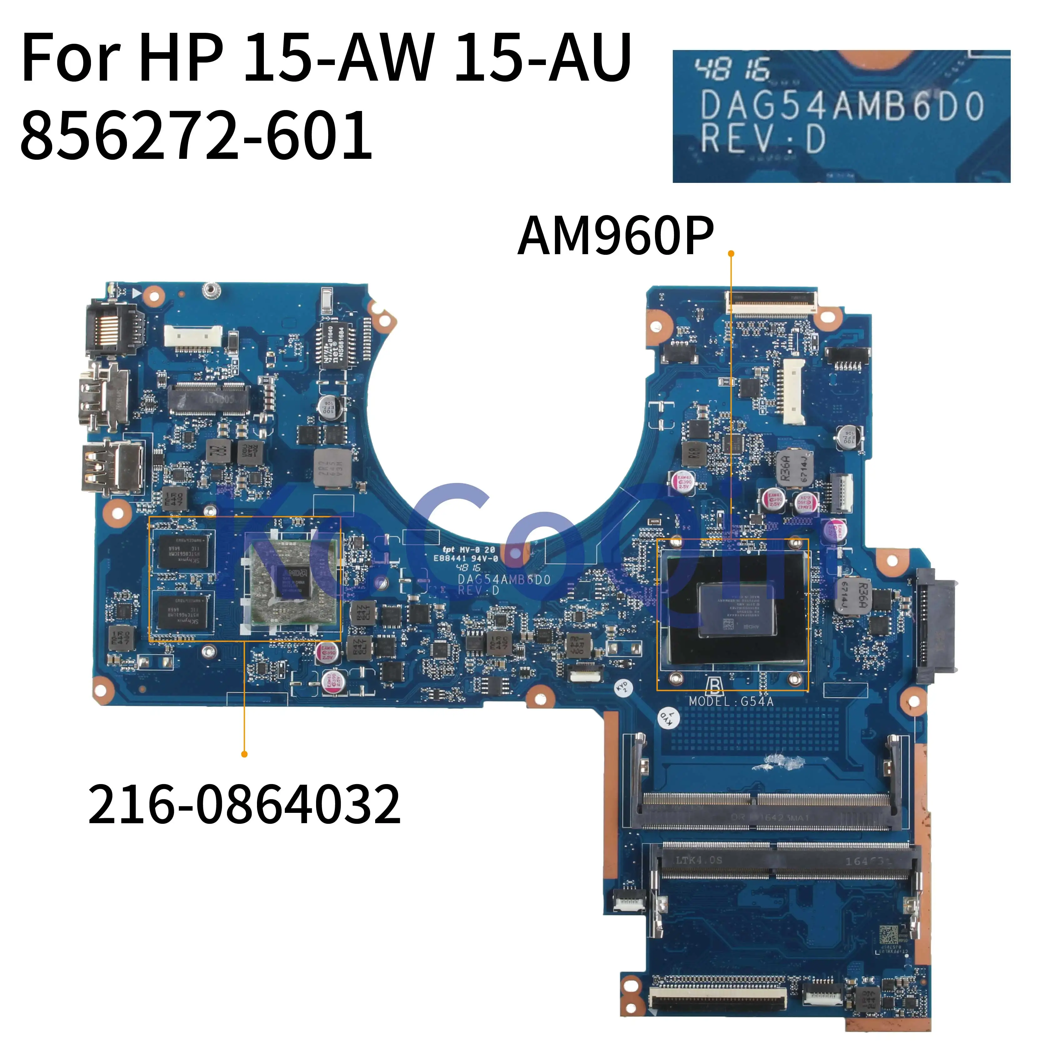 ^*Best Offers KoCoQin Laptop motherboard For HP 15-AW 14-AW 15-AU Core AM960P 216-0864032 Mainboard 856272-001 856272-601 DAG54AMB6D0 tested ^*Best Offers KoCoQin Laptop motherboard For HP 15-AW 14-AW 15-AU Core AM960P 216-0864032 Mainboard 856272-001 856272-601 DAG54AMB6D0 tested