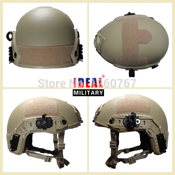 Best price at $283 Cheap Military tactical IDEAL Fast Proofbullet Helmets Newest FAST Mode kevlar Army Helmets TAN US NIJ IIIA Standard