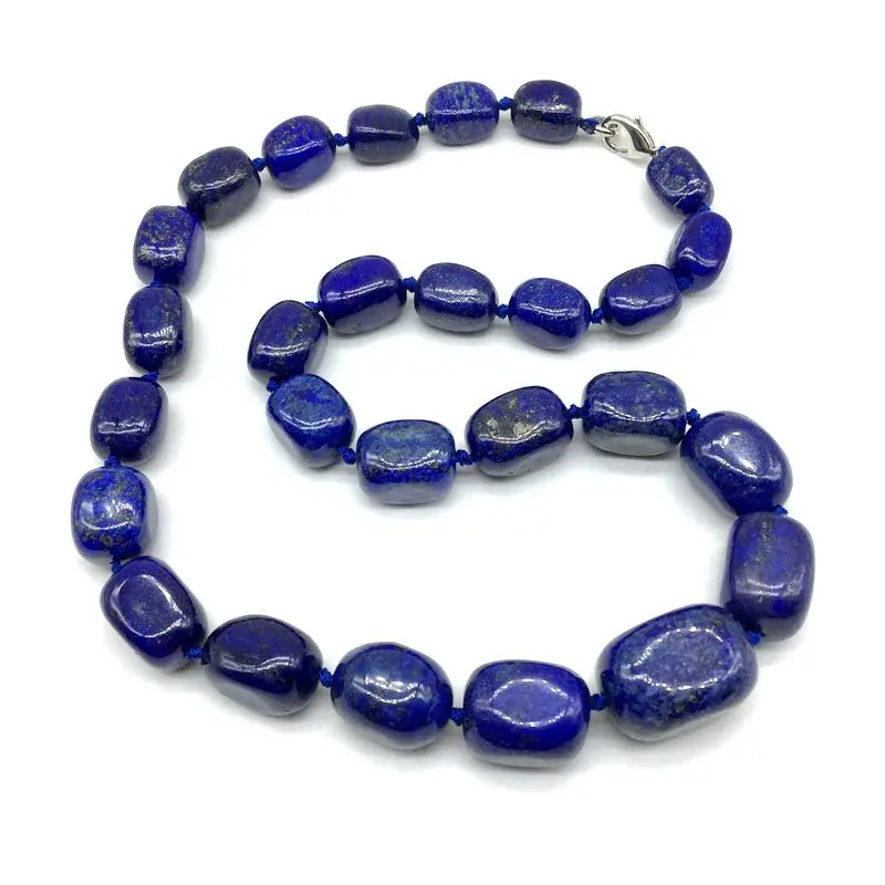 lapis bead necklace graduated choker
