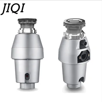 

JIQI Garbage processor disposal Crusher 1/2HP Continuous Feed Food Waste Disposer Stainless steel Grinder Air Switch 110V/220V