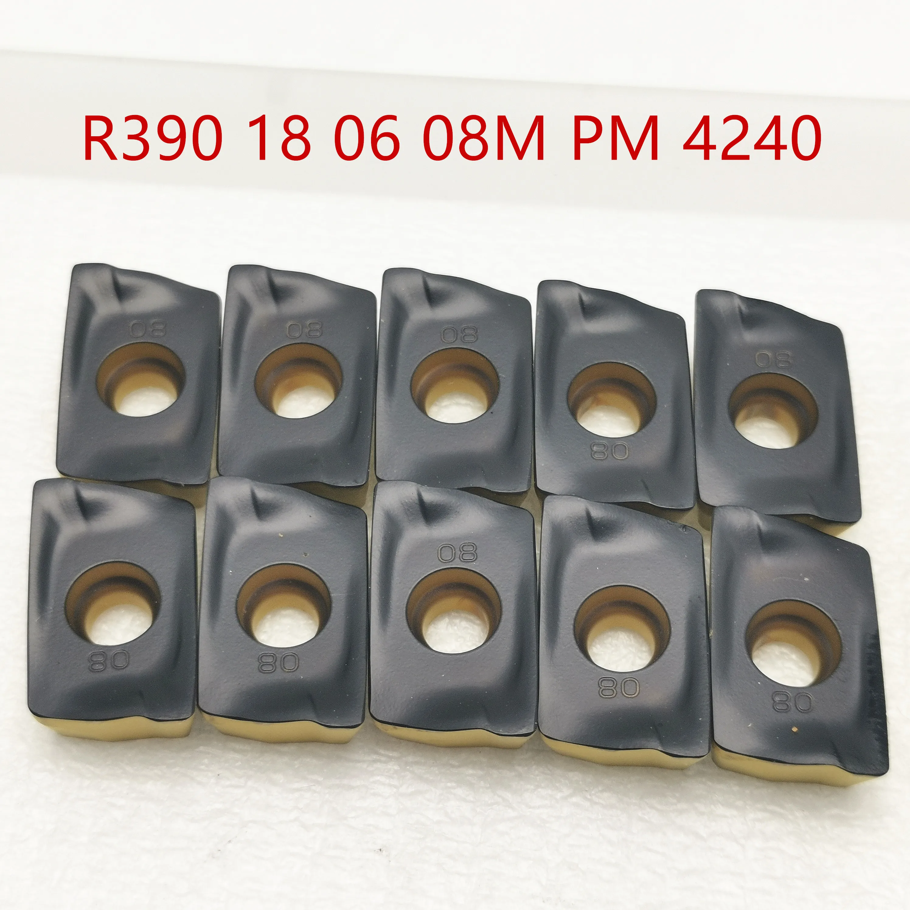 

10PCS R390 180608M PM4240 R390 18 06 08M PM 4240 Carbide insert turning tool lathe cutter milling cutter CNC cutting tool