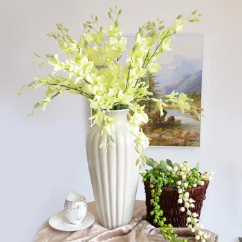 

10pcs Special offer promotion Phalaenopsis 67cm / 26" Length Artificial Butterfly Orchid room hotel decoration flowers